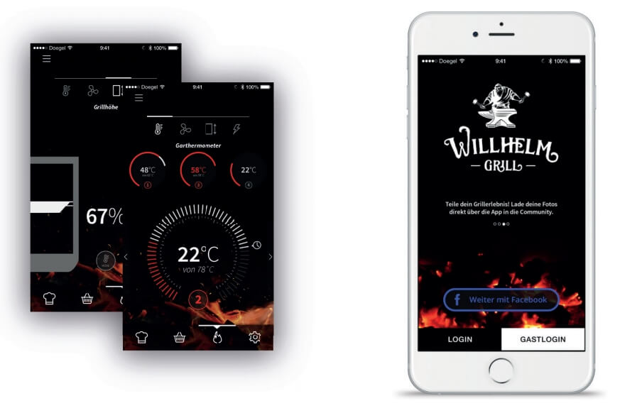 Willhelm Grill App - Grillsteuerung und Gastmodus